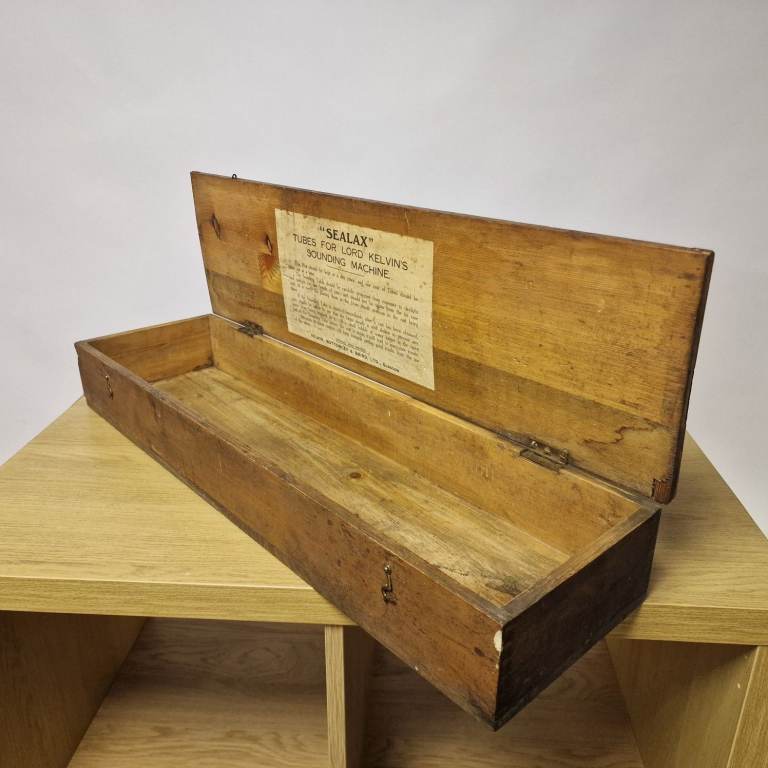 Antique Wooden Box – Kelvin Sounding Machine Tubes (Glasgow)