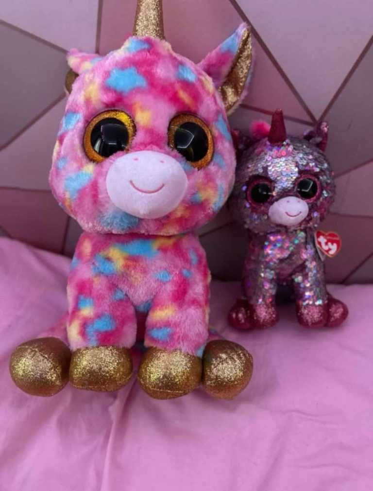 Ty Large and medium unicorn plushies