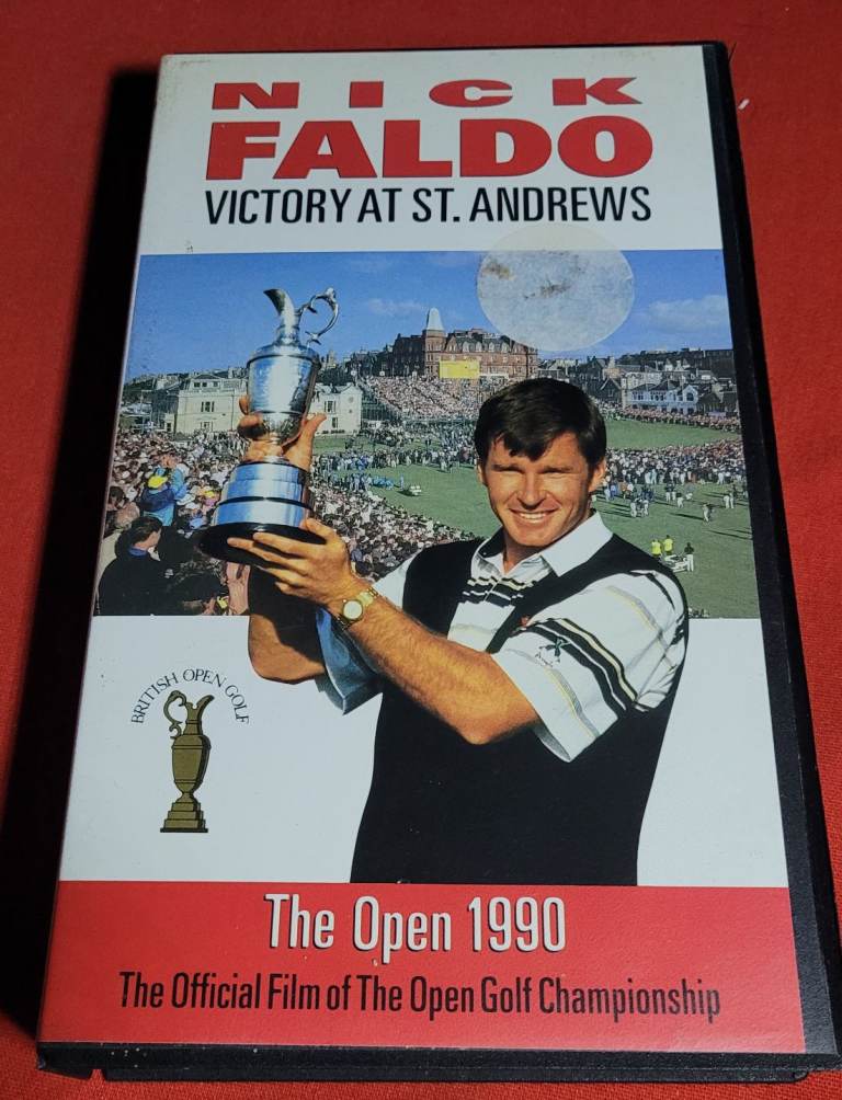 Nick Faldo  Victory ar St Andrews  The Open 1990 Scarce Vhs Video  Excellent Condition q2