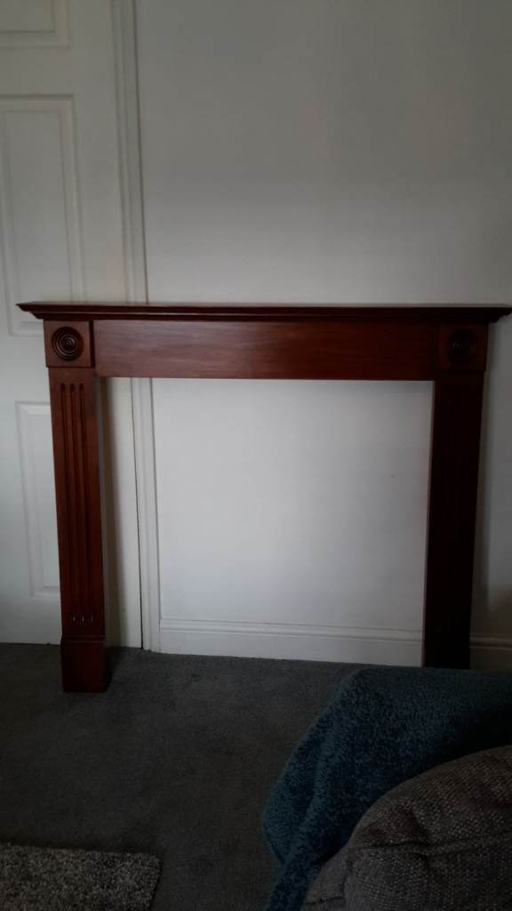 Solid wood fire surround