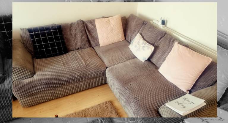 Corner grey sofa 