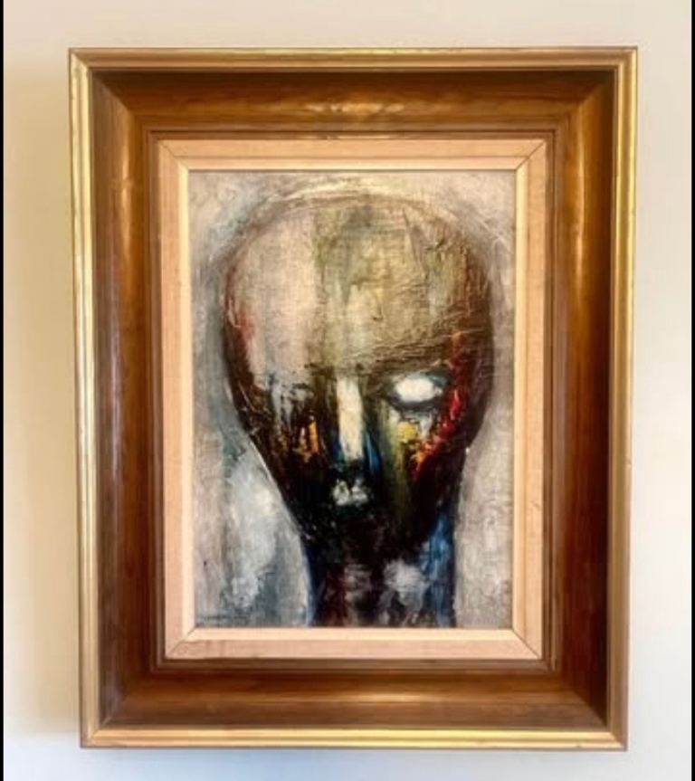 Original 1964 signed Jack Pakenham RUA head study 