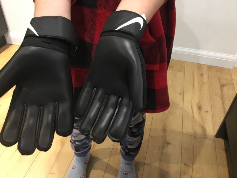 As good as new Nike goal keeping gloves. Size 6 