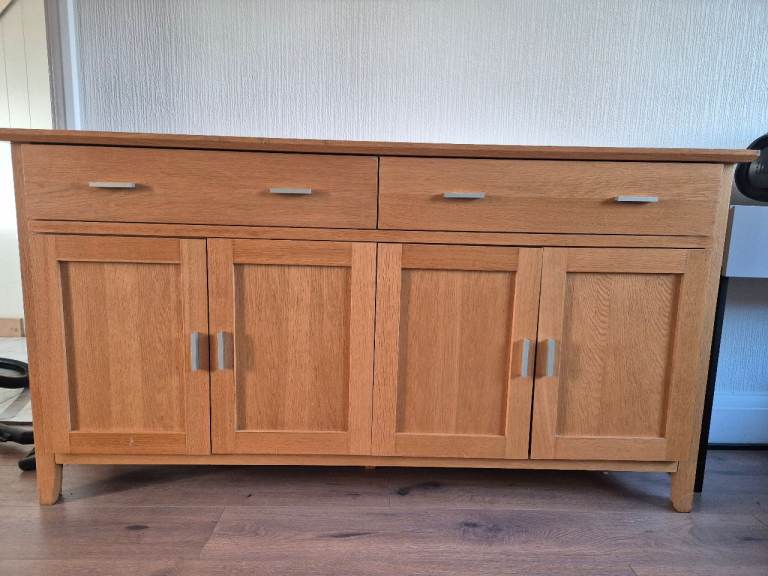 Solid oak sideboard