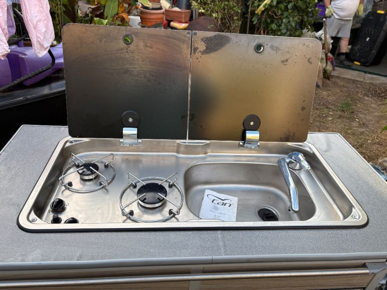 Campervan 2 burner hob and sink pod 