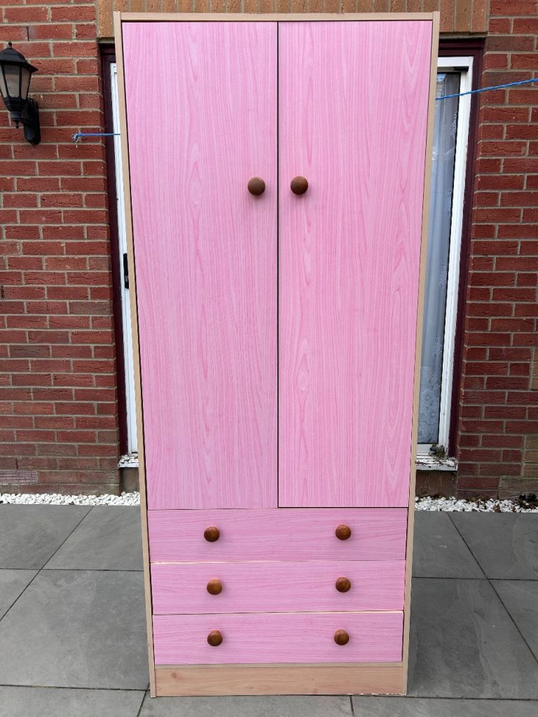 Pink Double Wardrobe