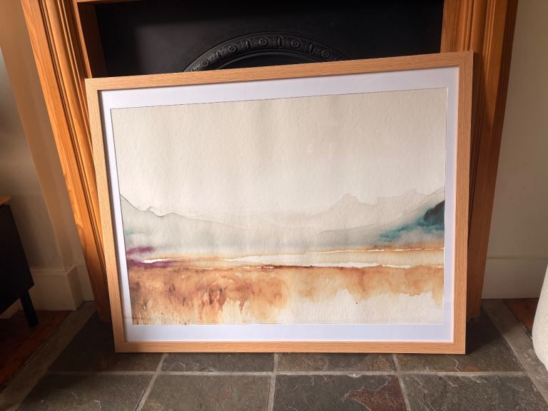 70x90cm Natural Wood Frame 