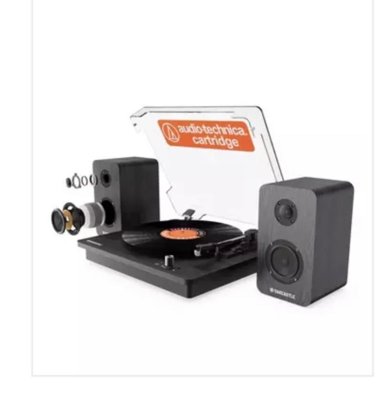 Audio-Technica Turntable with Speakers – Good Condition