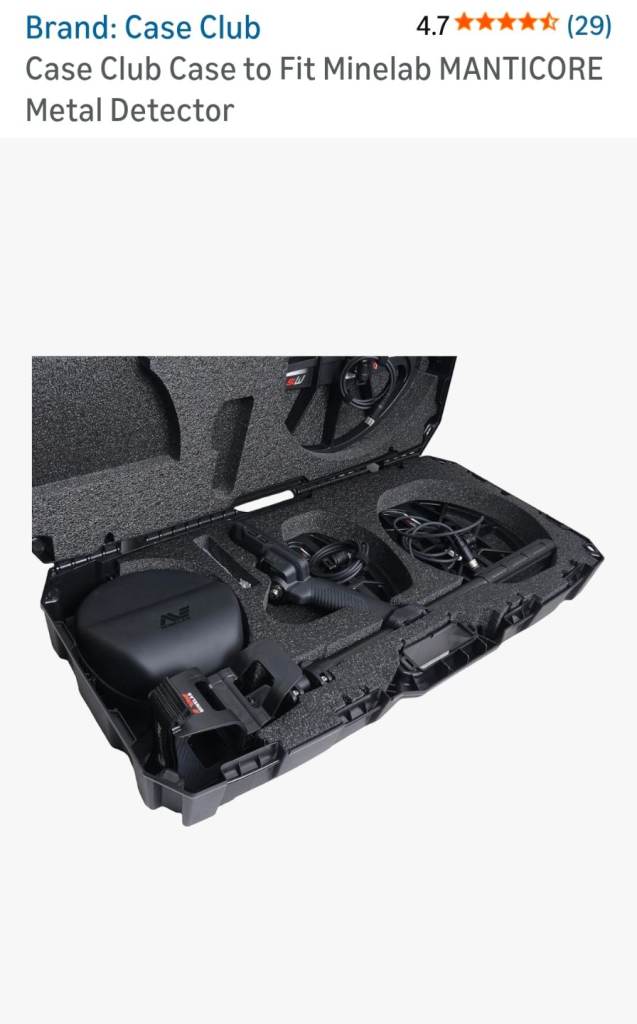 Minelab manticore hard  flight case