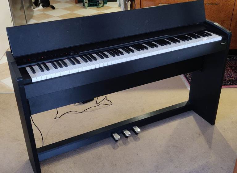Roland F-110 Electronic Digital Weighted 88-Key Electric Piano in Satin Black F110