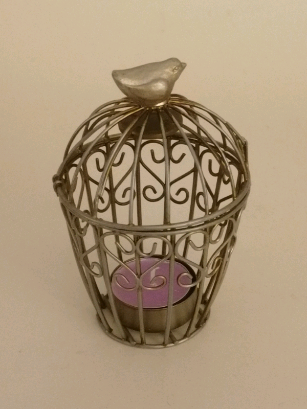 Small bird candle cage 