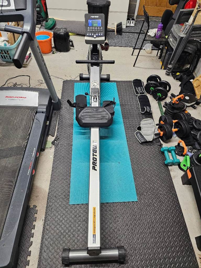 Proteus PAR-5500 Air/Magnetic Rower, LCD, 12 Programmes, 130kg Grey 
