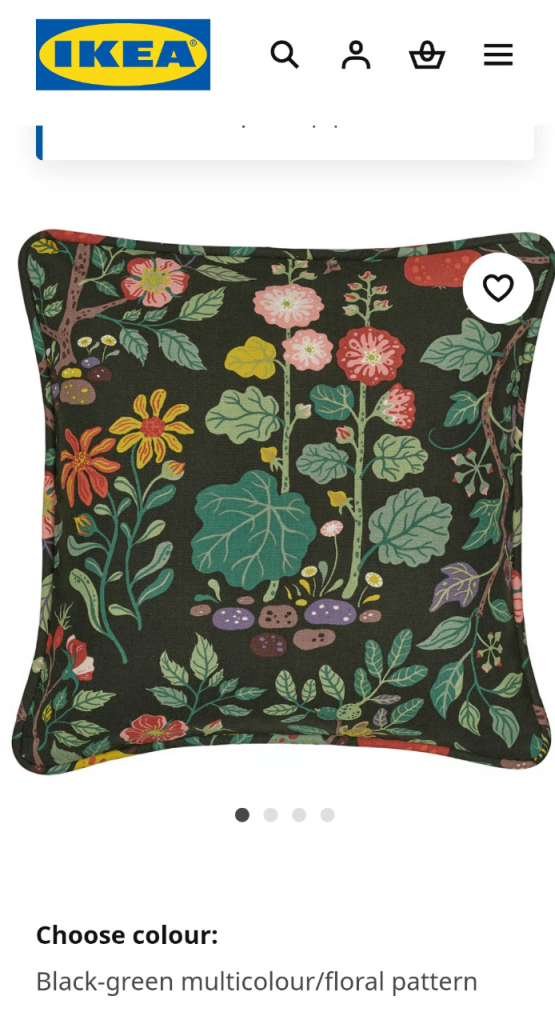IKEA curtains and matching cushion covers