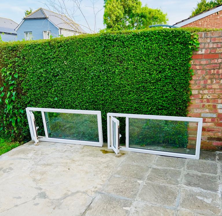 UPVC Window (150cm x 65cm) Double Opener Double Glazed External Window