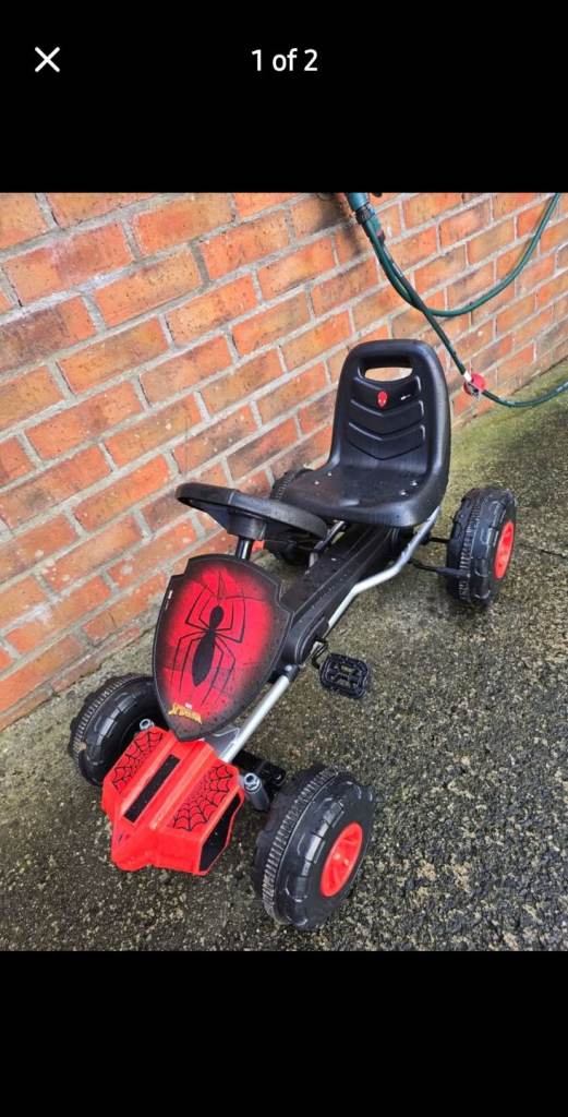 Kids spiderman go kart