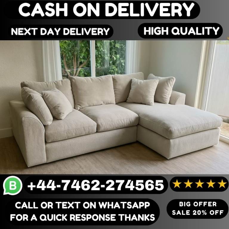 Plush Velvet Sofa Sale – Corner or 3+2 Available