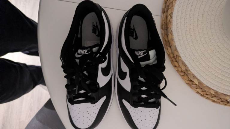 Nike Dunk Low Black and White Trainers - Brand New