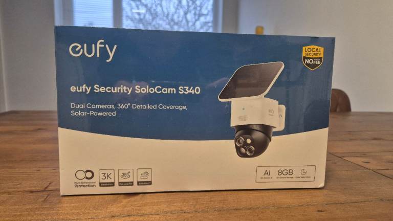 Eufy SoloCam S340 – Brand New & Sealed (Reduced)