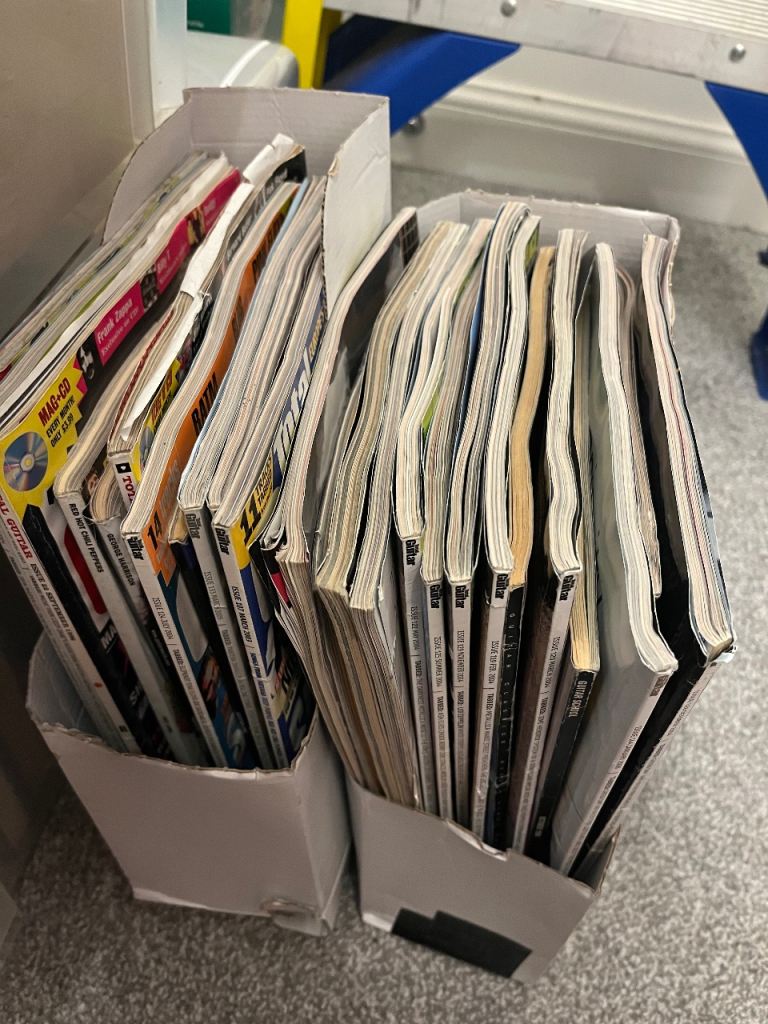 25 guitar magazine tab books - pink Floyd , slipknot , green day job lot electric guitar books