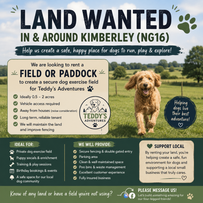 FIELD / PADDOCK WANTED – Kimberley NG16 – Long Term Rental