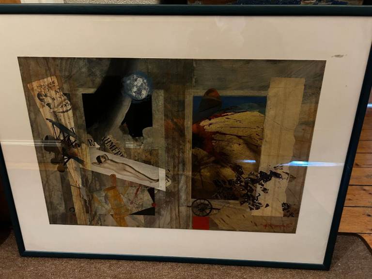 Rare Opportunity: 'Between the Wars' Mixed Media 1997 work by Alexander Berdysheff, 68 x 47cm