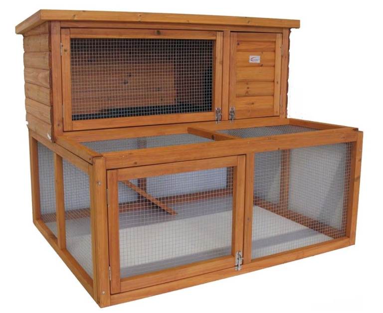 Bunny Business 4ft drop hutch and run