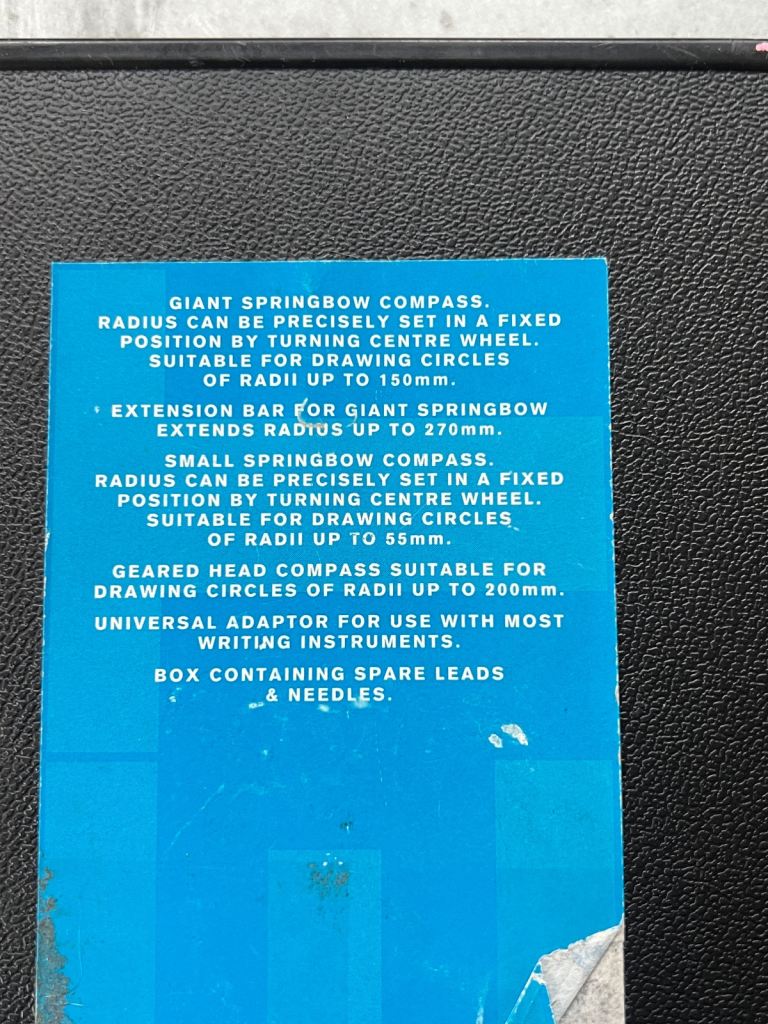 Springbow compass set