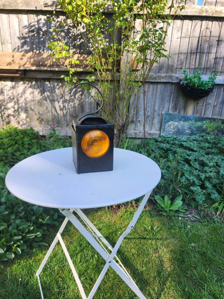 Vintage road works lamp 