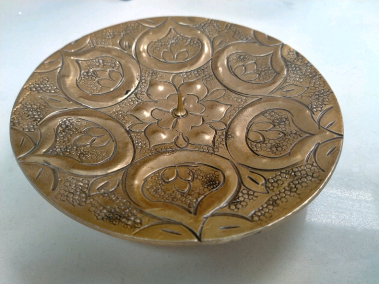 Moroccan Arabian Indian Candle Plate Holder Vintage Ornate Traditional Ramadan Home Gift