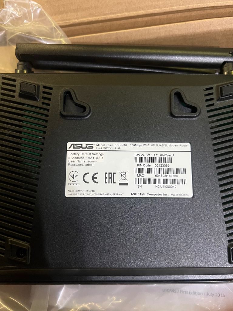 Wifi internet asus router 