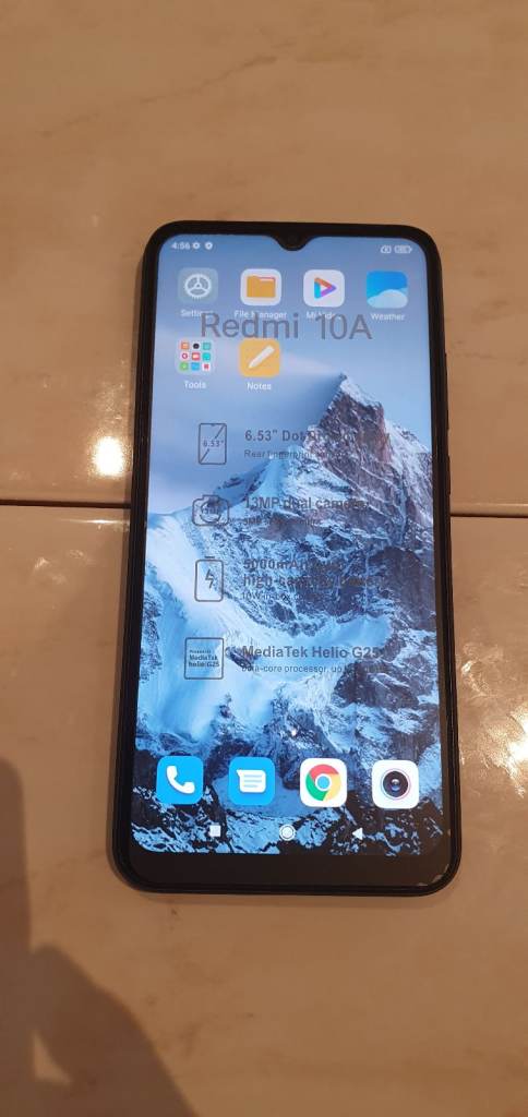 Redmi 10A Grade A++4Ram 64GB 6.53 inch Blue Colour No Scratches, Like New
