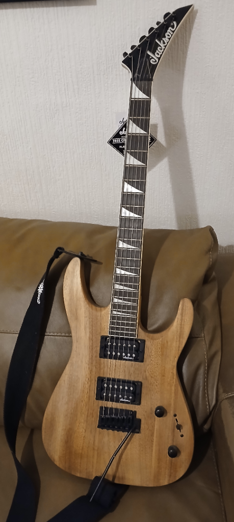Jackson JS22 Guitar, Natural Wood Finish