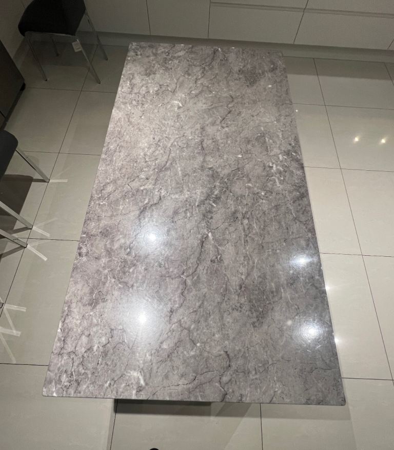 Grey Marble Dining Table