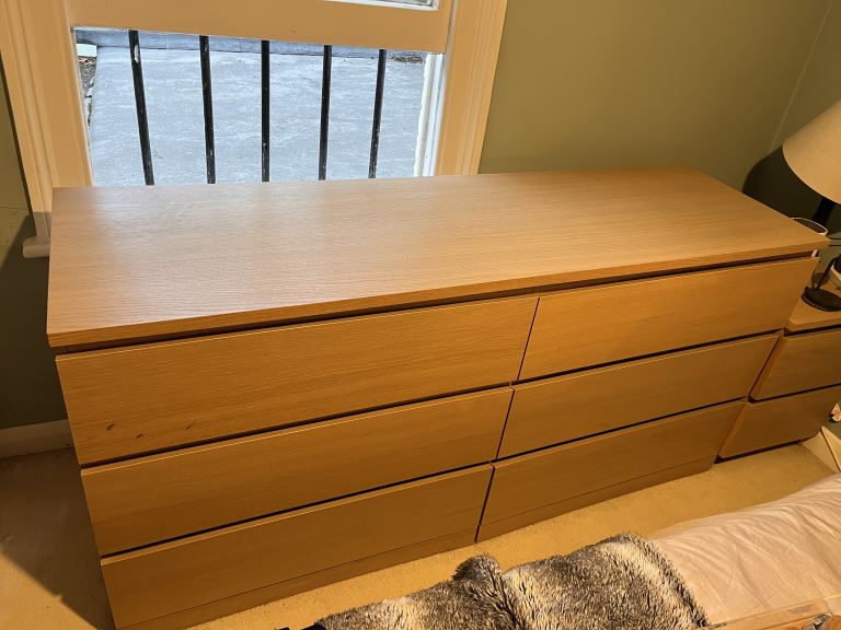 IKEA MALM Chest of 6 Drawers