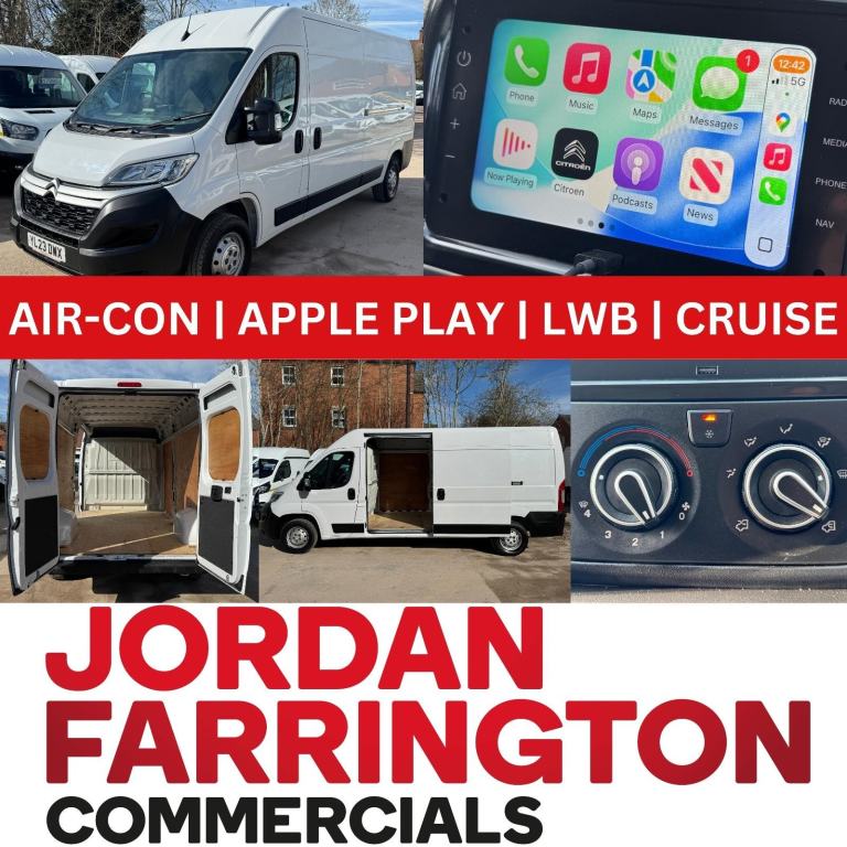 2023 CITROEN RELAY L3 H2 2.2 DIESEL ENTERPRISE PANEL VAN WITH AIR-CON AND CRUISE