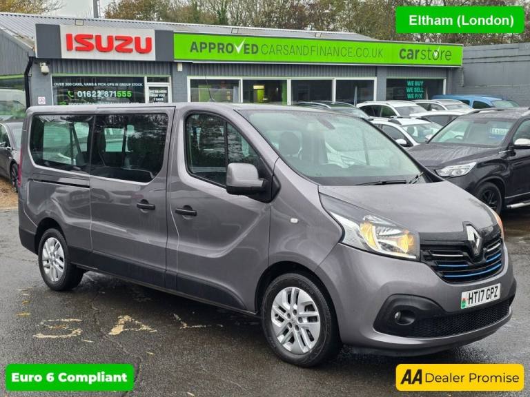 2017 Renault Trafic Grey 1.6L LL29 Energy dCi 125 Sport Nav Minibus, 53,700 miles, Euro 6 ULEZ, M...