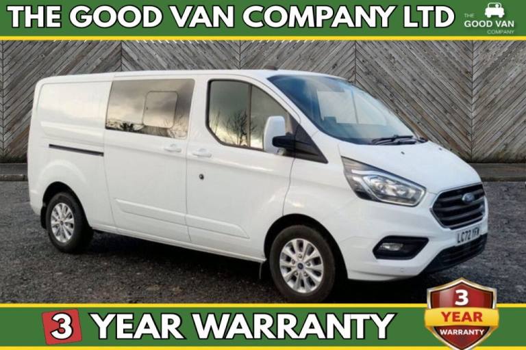 2023 Ford Transit Custom Crew Van Double Cab Limited L2 H1 Tdci 130 PS LWB 320 FREE 3 YEAR WARRAN...