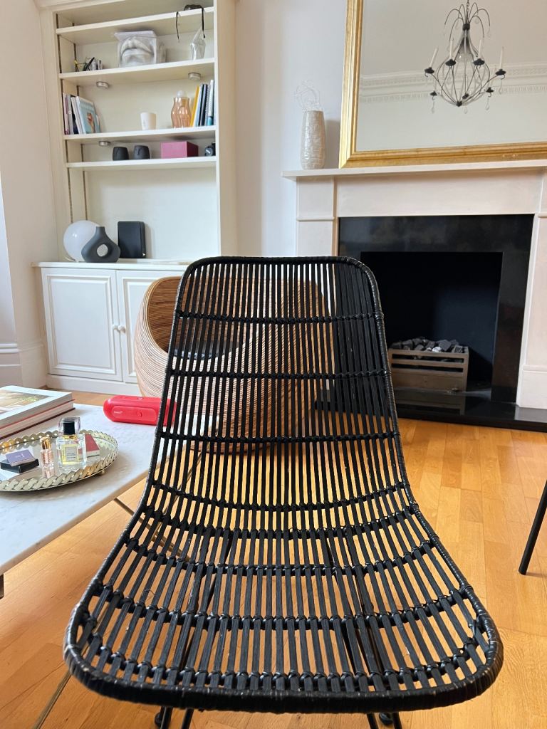 Espresso Rattan Dining Chairs 