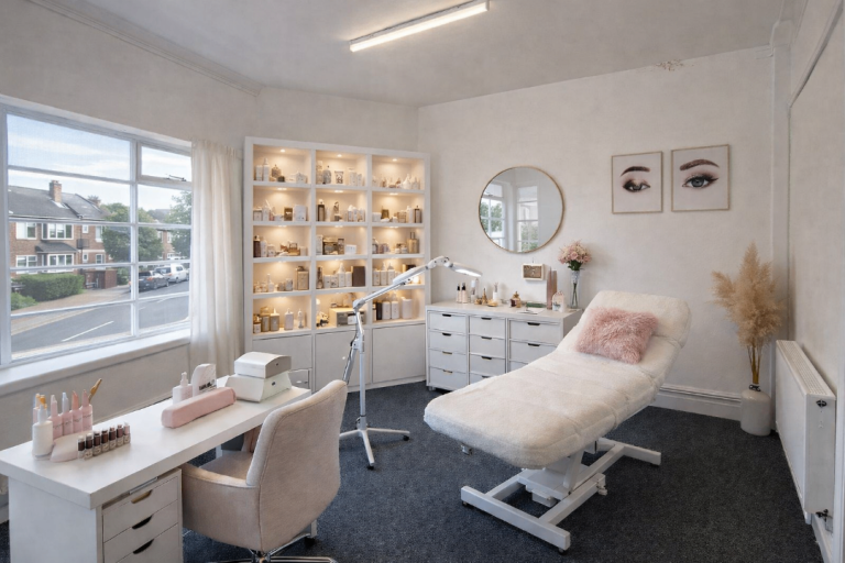 Beauty Room to Rent – Nails, Lashes, Brows – 1 Month FREE