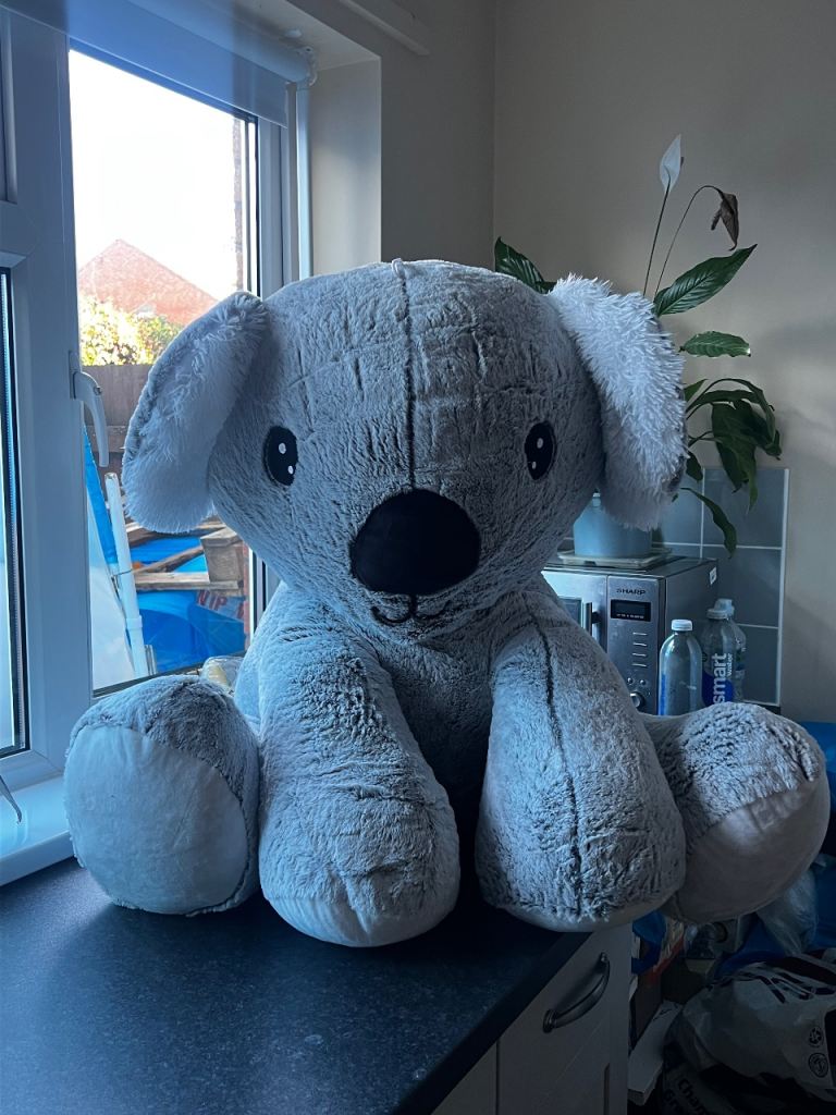 Large Grey Koala Soft Toy Stuffed Animal
