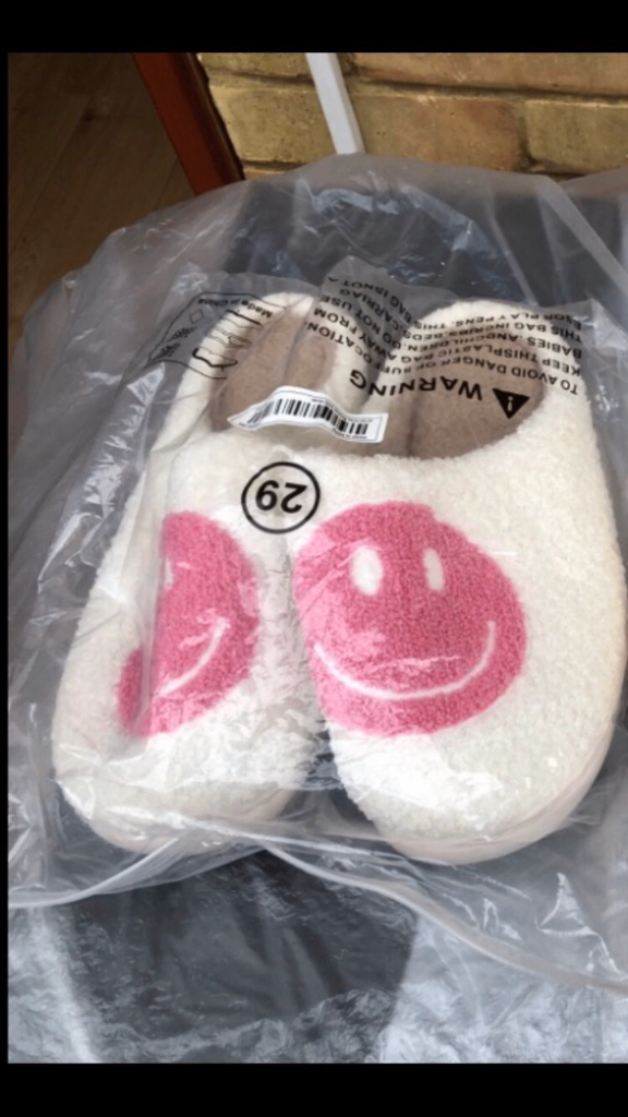 Smiley Face Home Slippers £7 
