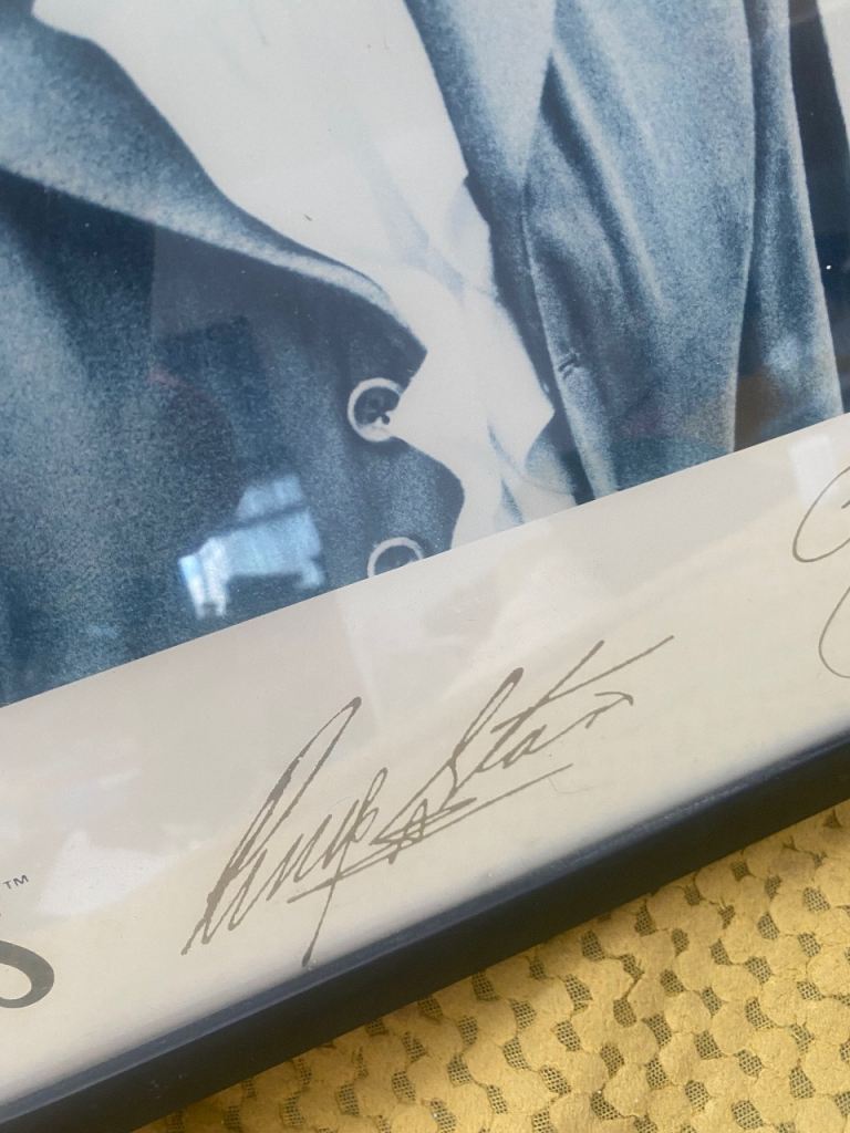 The Beatles Framed Print with Signatures