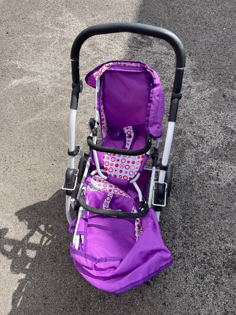 Free Purple Doll's Pushchair / Stroller 