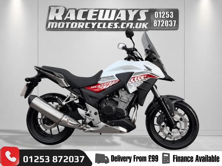 HONDA CB500X, 2016 66 PLATE, 19907 MILES, USED MOTORCYCLE, HPI CLEAR, WHITE