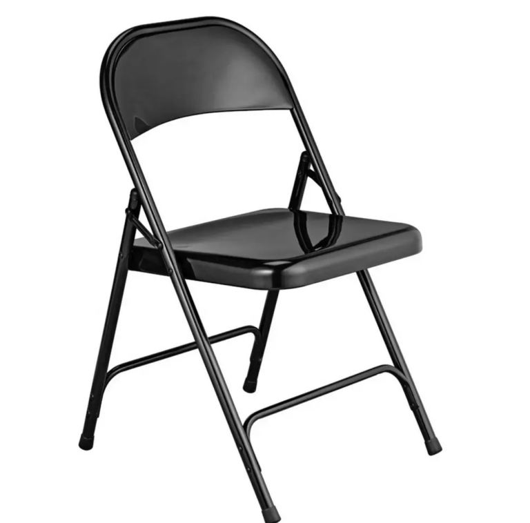 Habitat Macadam Metal Folding Chair - Black