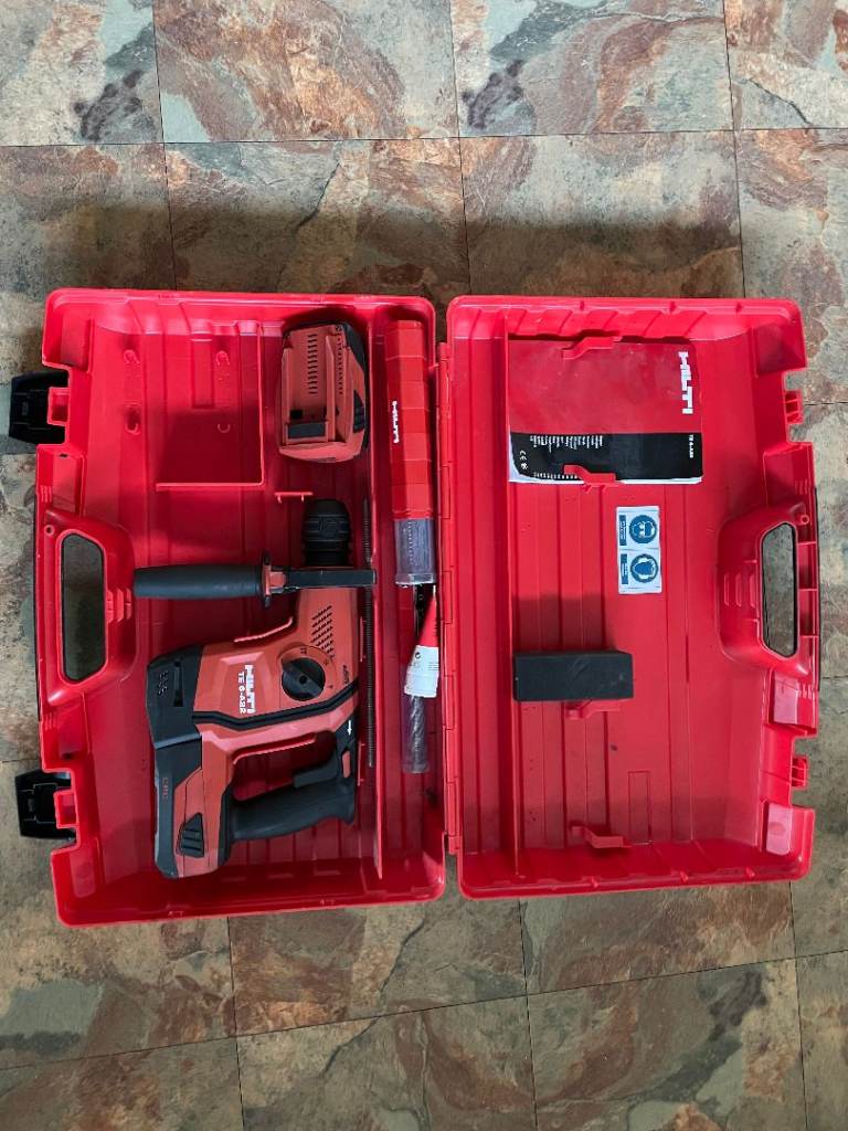 Hilti TE 6 Cordless Hammer Drill Package + Chisel Function