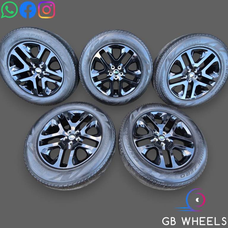 Land Rover Defender Alloy Wheels Style 5095 20" Genuine L663 90 110 Black