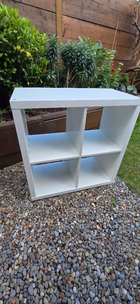 Ikea Kallax White square shelving unit 77x77cm 