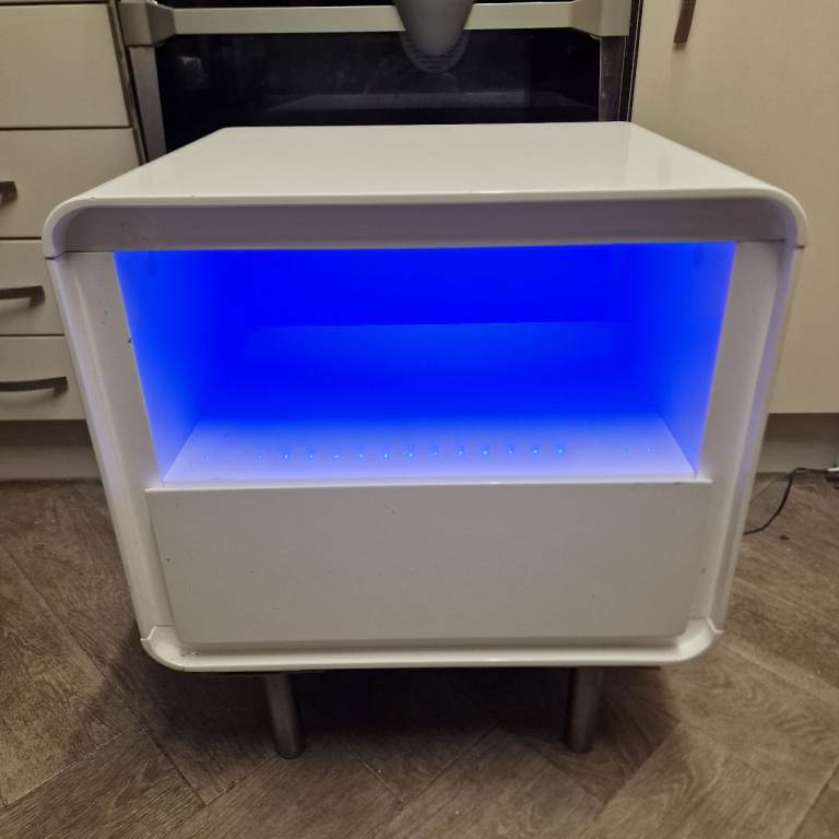 Bedside/tv/side unit with led lights