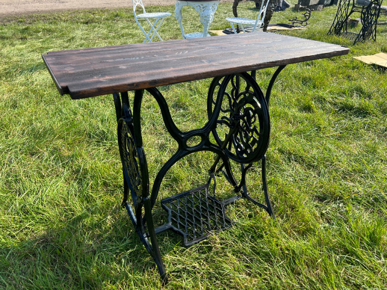 Beautifully Restored Antique Cast Iron Singer Treadle Sewing Machine Table Base
